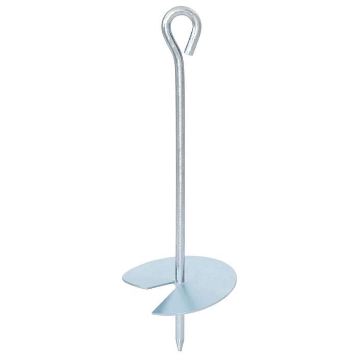Ancoră de Pământ 4 pcs Argintiu Ø10 x 30 cm Metal Galvanizat - WALTI WALTI