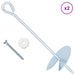 Ancoră de Pământ 4 pcs Argintiu Ø10 x 30 cm Metal Galvanizat - WALTI WALTI