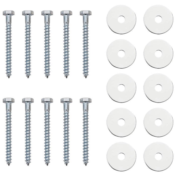 Ancoră de Pământ 10 pcs Argintiu Ø10 x 40 cm Metal Galvanizat WALTI