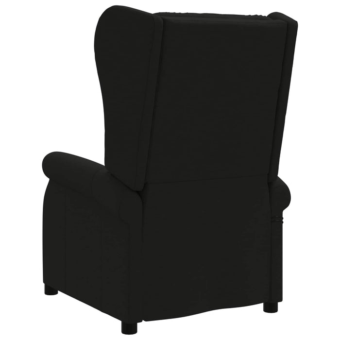 Fotoliu recliner electric cu spătar înclinat Negru Țesătură WALTI