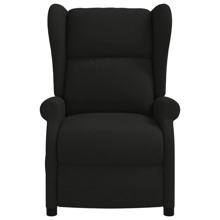 Fotoliu recliner electric cu spătar înclinat Negru Țesătură WALTI