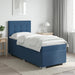 Pat boxspring cu saltea albastru 80 x 200 cm Țesătură - WALTI WALTI