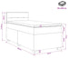 Pat boxspring cu saltea cu headboard Crem 90 x 200 cm Țesătură - WALTI WALTI