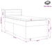 Pat boxspring cu saltea Gri deschis 100 x 200 cm Țesătură - WALTI WALTI