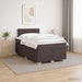 Pat boxspring cu saltea Maro închis 120 x 190 cm Țesătură - WALTI WALTI