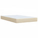 Pat boxspring cu saltea cu headboard Crem 120 x 190 cm Țesătură - WALTI WALTI