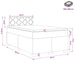 Pat boxspring cu saltea cu headboard Crem 120 x 190 cm Țesătură - WALTI WALTI