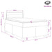 Pat boxspring cu saltea Gri deschis 120 x 200 cm Țesătură - WALTI WALTI