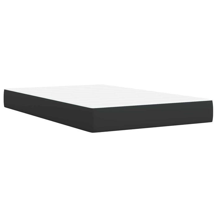 Pat boxspring cu saltea Negru 120 x 200 cm Țesătură WALTI