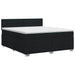 Pat boxspring cu saltea Negru 140 x 190 cm Țesătură - WALTI WALTI