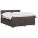 Pat boxspring cu saltea Maro închis 160 x 200 cm Țesătură - WALTI WALTI