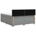 Pat boxspring cu saltea Gri deschis 160 x 200 cm Țesătură - WALTI WALTI