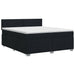 Pat boxspring cu saltea Negru 160 x 200 cm Țesătură - WALTI WALTI
