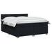 Pat boxspring cu saltea Negru 160 x 200 cm Țesătură - WALTI WALTI