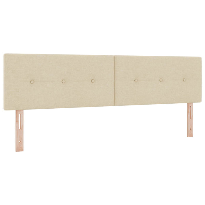 Pat boxspring cu saltea cu headboard Crem 180 x 200 cm Țesătură - WALTI WALTI
