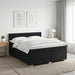 Pat boxspring cu saltea Negru 160 x 200 cm Țesătură - WALTI WALTI