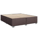 Pat boxspring cu saltea Maro închis 200 x 200 cm Țesătură - WALTI WALTI