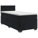 Pat boxspring cu saltea cu headboard Negru 80 x 200 cm Catifea - WALTI WALTI
