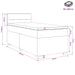 Pat boxspring cu saltea cu headboard Roz 80 x 200 cm Catifea - WALTI WALTI