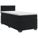 Pat boxspring cu saltea cu headboard Negru 80 x 200 cm Catifea - WALTI WALTI