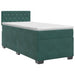 Pat boxspring cu saltea Verde închis 90 x 200 cm Catifea - WALTI WALTI