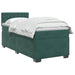 Pat boxspring cu saltea Verde închis 90 x 200 cm Catifea - WALTI WALTI