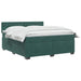 Pat boxspring cu saltea Verde închis 140 x 200 cm Catifea - WALTI WALTI