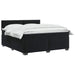Pat boxspring cu saltea cu headboard Negru 160 x 200 cm Catifea - WALTI WALTI