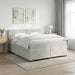 Pat boxspring cu saltea Gri deschis 160 x 200 cm Catifea - WALTI WALTI