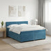 Pat boxspring cu saltea Albastru închis 200 x 200 cm Catifea - WALTI WALTI