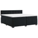 Pat boxspring cu saltea cu headboard Negru 200 x 200 cm Catifea - WALTI WALTI