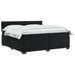 Pat boxspring cu saltea cu headboard Negru 200 x 200 cm Catifea - WALTI WALTI