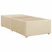 Pat boxspring cu saltea cu headboard Crem 90 x 200 cm Țesătură - WALTI WALTI