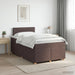 Pat boxspring cu saltea Maro închis 120 x 200 cm Țesătură - WALTI WALTI