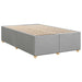 Pat boxspring cu saltea Gri deschis 120 x 190 cm Țesătură - WALTI WALTI