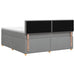 Pat boxspring cu saltea Gri deschis 140 x 190 cm Țesătură - WALTI WALTI