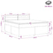 Pat boxspring cu saltea albastru 140 x 190 cm Țesătură - WALTI WALTI