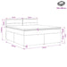 Pat boxspring cu saltea Negru 140 x 200 cm Țesătură - WALTI WALTI