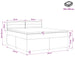 Pat boxspring cu saltea cu headboard Crem 160 x 200 cm Țesătură - WALTI WALTI