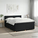 Pat boxspring cu saltea Negru 140 x 200 cm Țesătură - WALTI WALTI