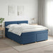 Pat boxspring cu saltea albastru 180 x 200 cm Țesătură - WALTI WALTI