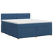 Pat boxspring cu saltea albastru 180 x 200 cm Țesătură - WALTI WALTI