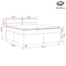 Pat boxspring cu saltea albastru 180 x 200 cm Țesătură - WALTI WALTI