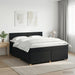 Pat boxspring cu saltea Negru 160 x 200 cm Țesătură - WALTI WALTI