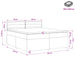 Pat boxspring cu saltea Gri deschis 200 x 200 cm Țesătură - WALTI WALTI