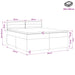 Pat boxspring cu saltea Negru 200 x 200 cm Țesătură - WALTI WALTI