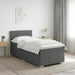 Pat boxspring cu saltea Gri închis 90 x 190 cm Țesătură - WALTI WALTI