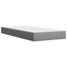 Pat boxspring cu saltea Gri deschis 100 x 200 cm Țesătură - WALTI WALTI
