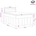 Pat boxspring cu saltea Gri închis 120 x 200 cm Țesătură - WALTI WALTI