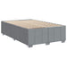 Pat boxspring cu saltea Gri deschis 120 x 200 cm Țesătură - WALTI WALTI